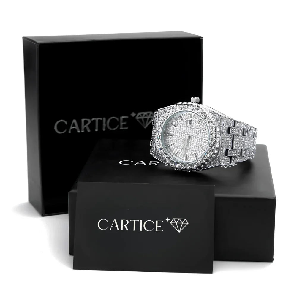 RELOJ CARTICE | Con incrustaciones de Diamantes 💎