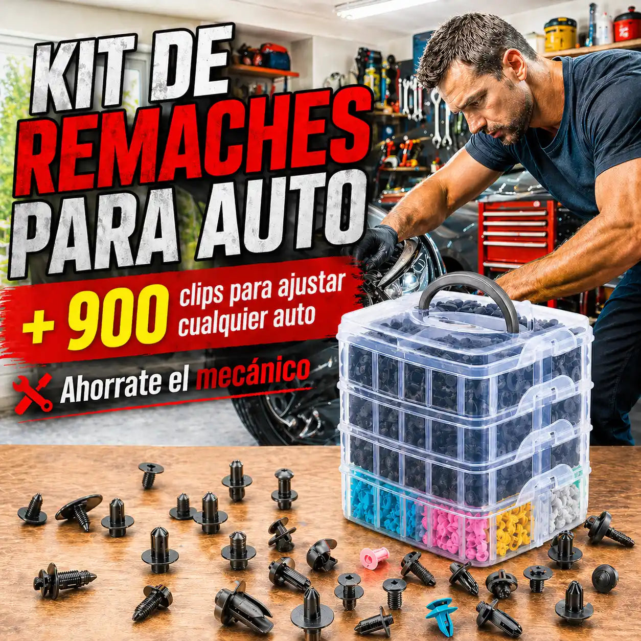 Elimina esos ruidos molestos de tu auto en minutos y deja de pagarle al mecánico por un simple clip suelto.